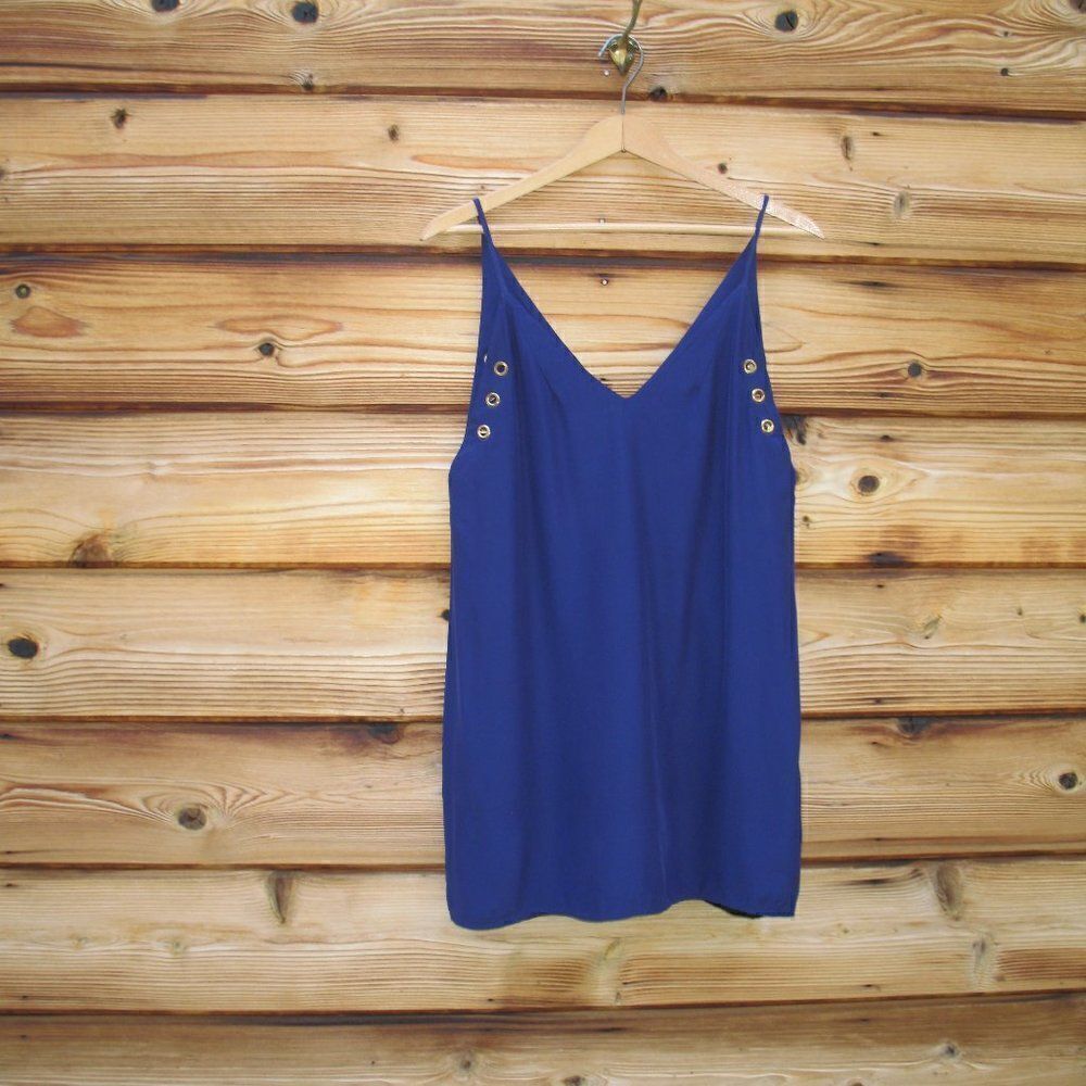 Amanda Uprichard Blue Silk Top